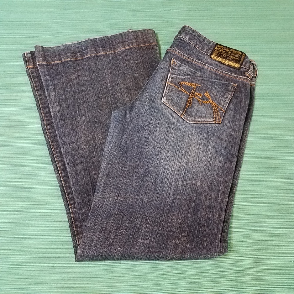 C7P /LA DENIM  Ocean Beach Ultra Flare sz 7 Jeans